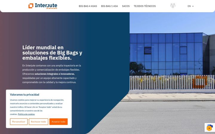 Screenshot of interjute.com
