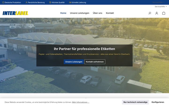 Screenshot of interlabel.de