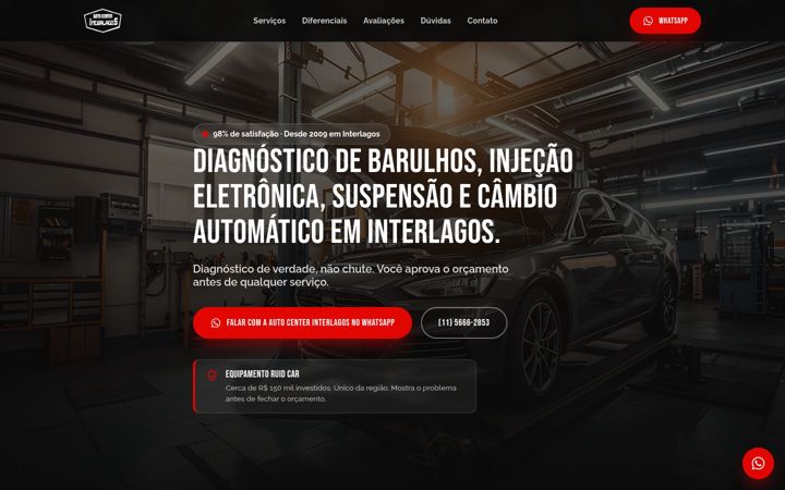 Screenshot of interlagosautocenter.com.br