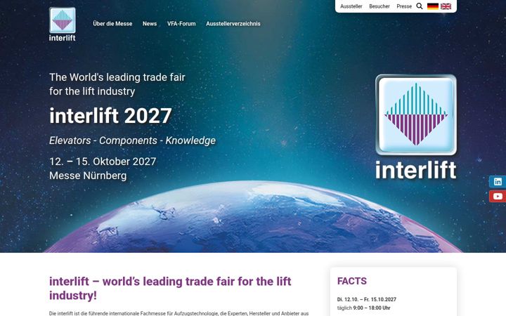 Screenshot of interlift.de