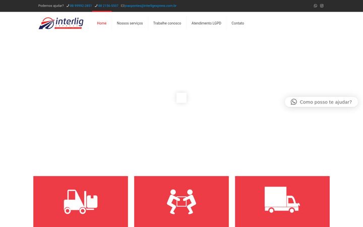Screenshot of interligexpress.com.br