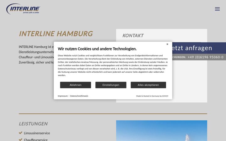Screenshot of interline-hamburg.de