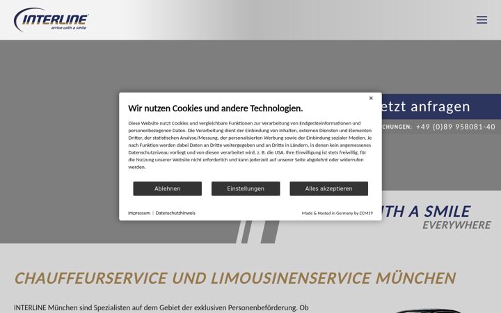 Screenshot of interline-muenchen.de