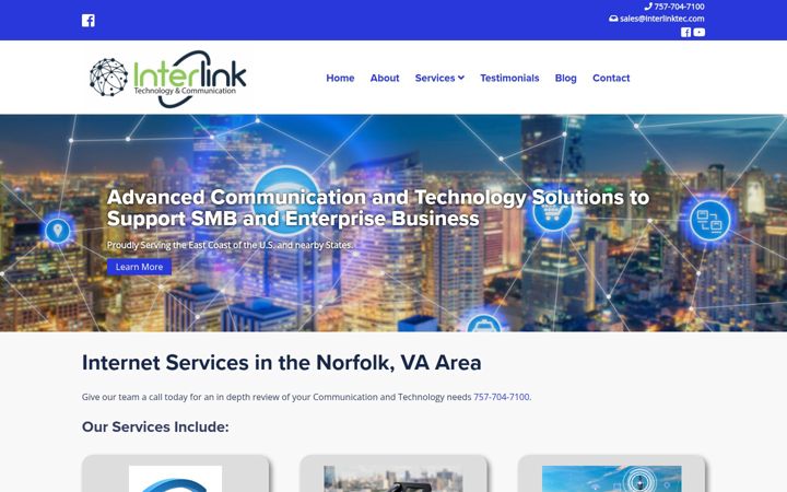Screenshot of interlinktec.com