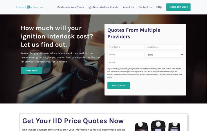 Screenshot of interlockquotes.com