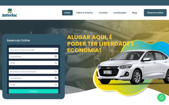 Screenshot of interloclocadoraoficial.com.br