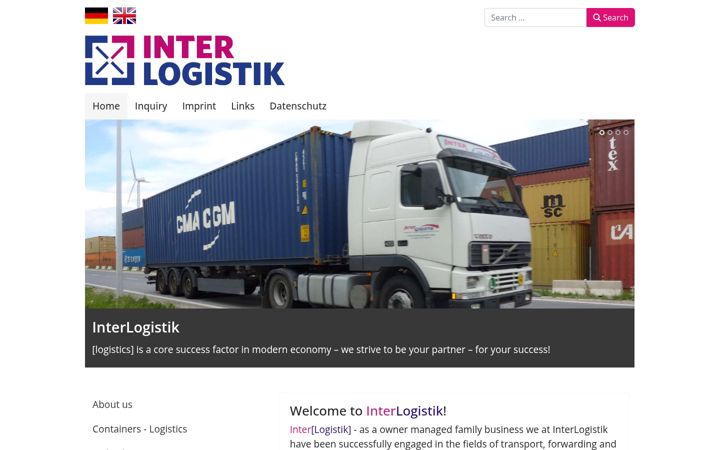 Screenshot of interlogistik.at