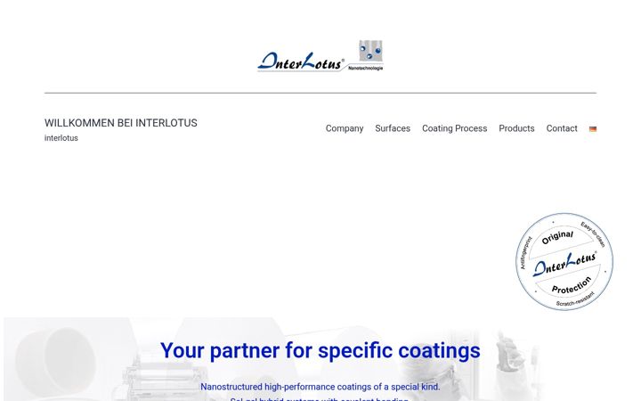 Screenshot of interlotus.de
