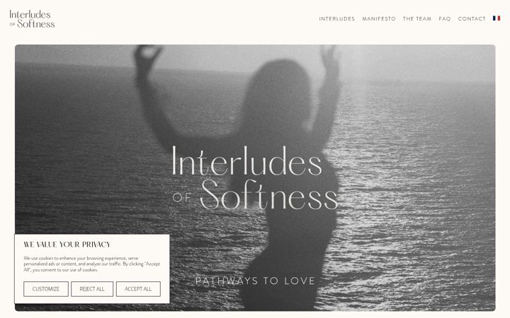 Screenshot of interludesofsoftness.com