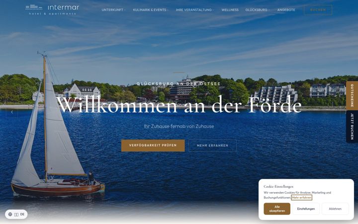 Screenshot of intermar-apartments.de