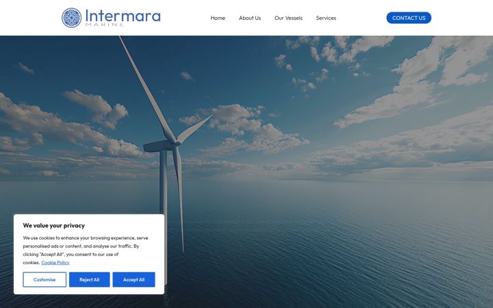 Screenshot of intermara.co.uk