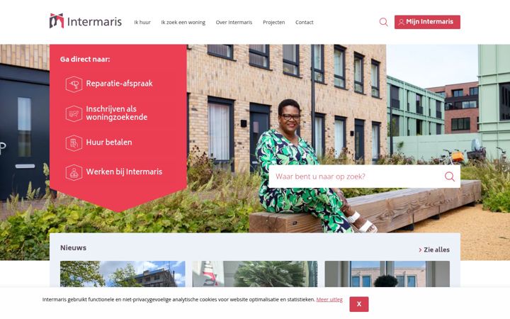 Screenshot of intermaris.nl