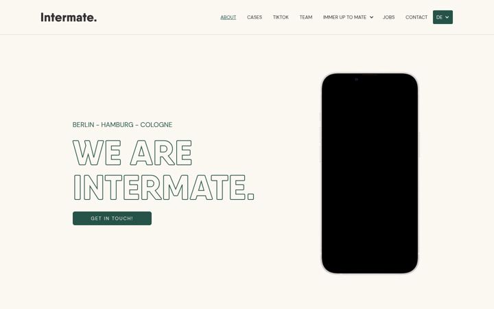 Screenshot of intermate.de