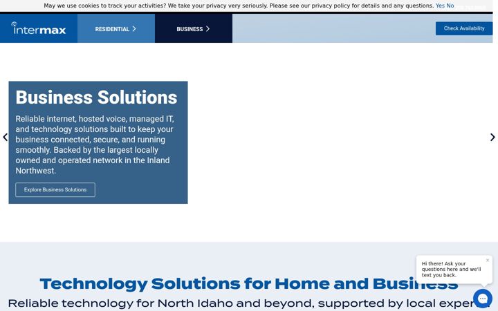 Screenshot of intermaxnetworks.com