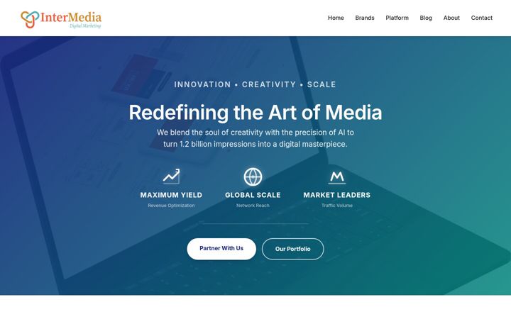 Screenshot of intermediadm.com
