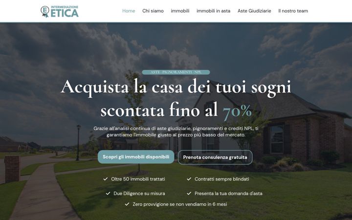 Screenshot of intermediazioneetica.it