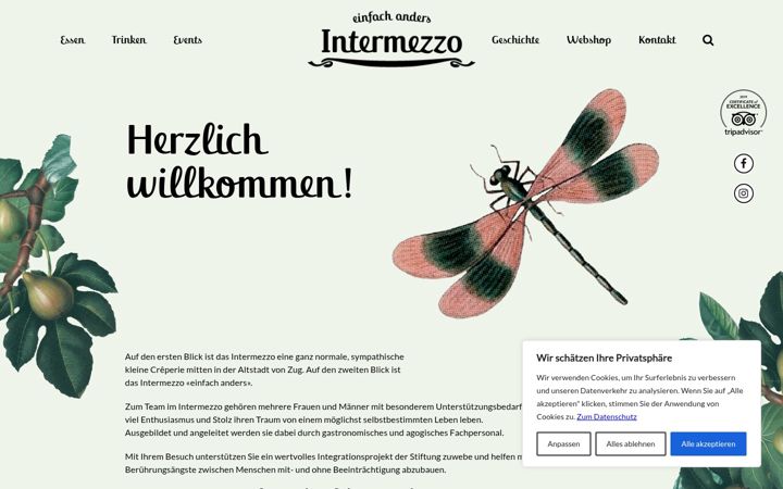 Screenshot of intermezzo-zug.ch