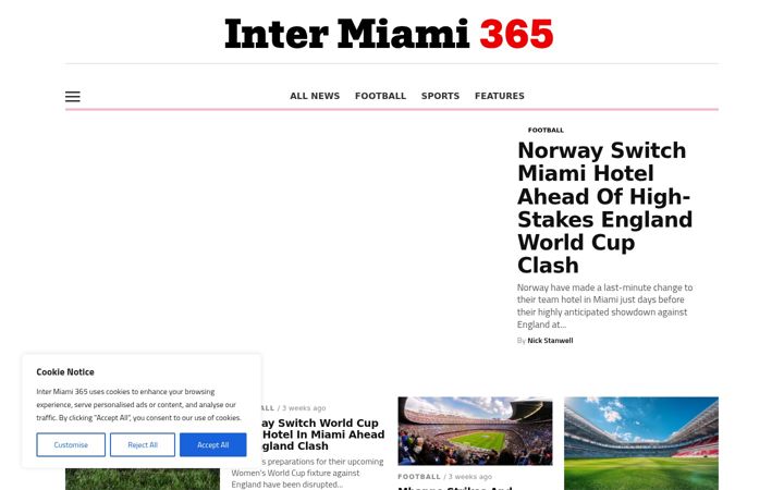 Screenshot of intermiami365.com