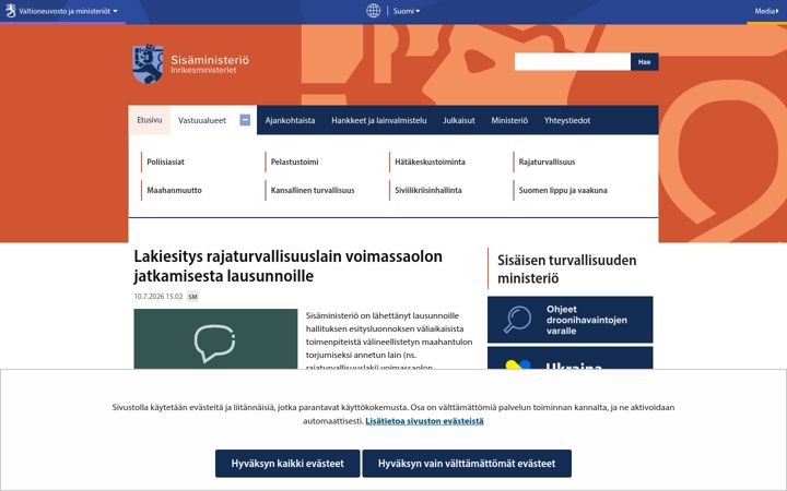 Screenshot of intermin.fi