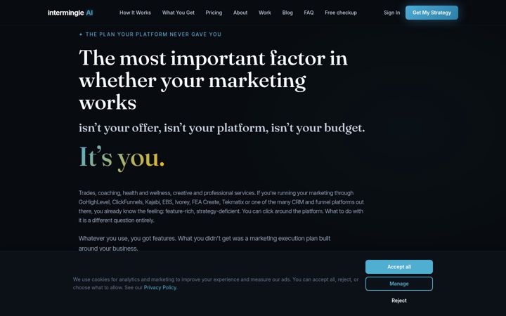 Screenshot of intermingle.com.au