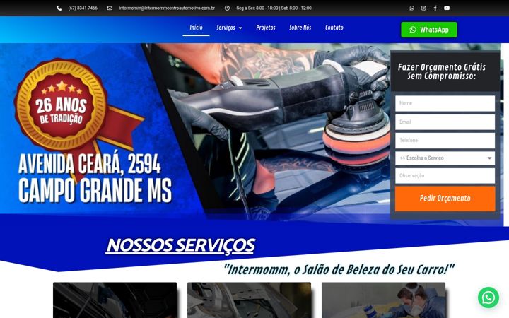 Screenshot of intermommcentroautomotivo.com.br