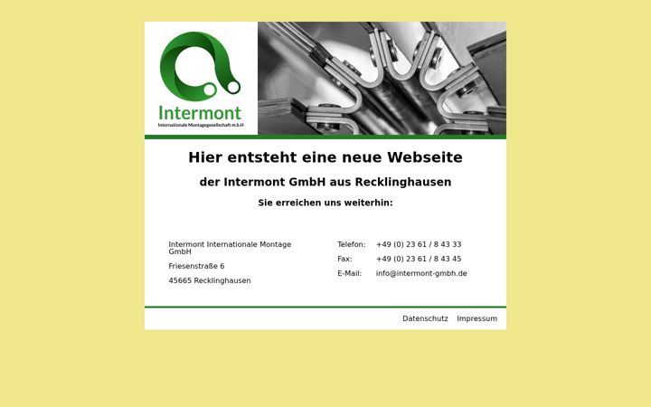 Screenshot of intermont-gmbh.de