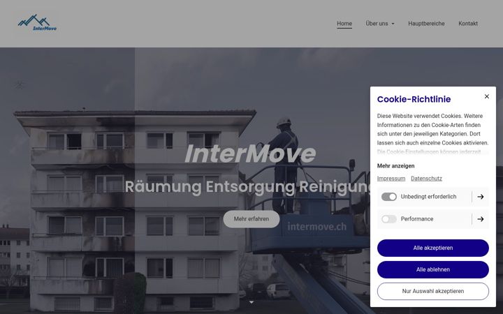 Screenshot of intermove.ch