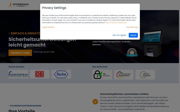 Screenshot of intermundia.de
