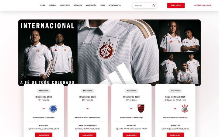 Screenshot of internacional.com.br