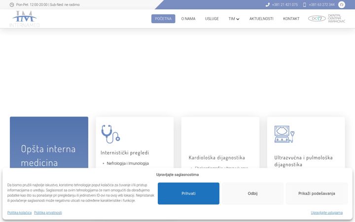 Screenshot of internamedmirkovic.com