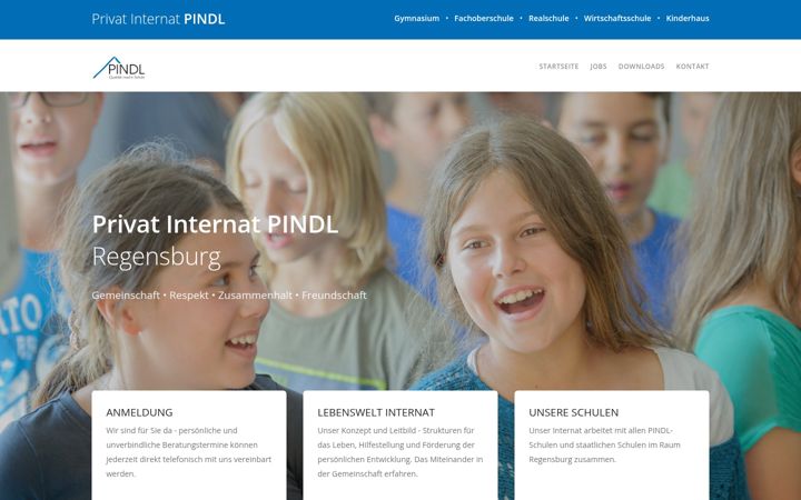 Screenshot of internat-pindl.de