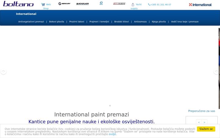 Screenshot of international-boje.com.hr