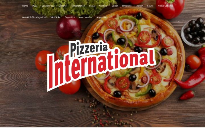 Screenshot of international-pizzeria.de