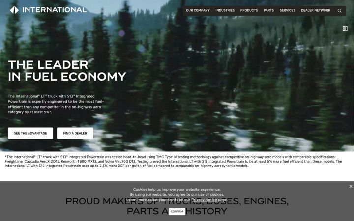 Screenshot of international.com