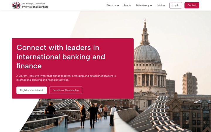 Screenshot of internationalbankers.org.uk