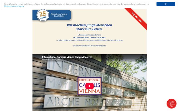 Screenshot of internationalcampusvienna.at