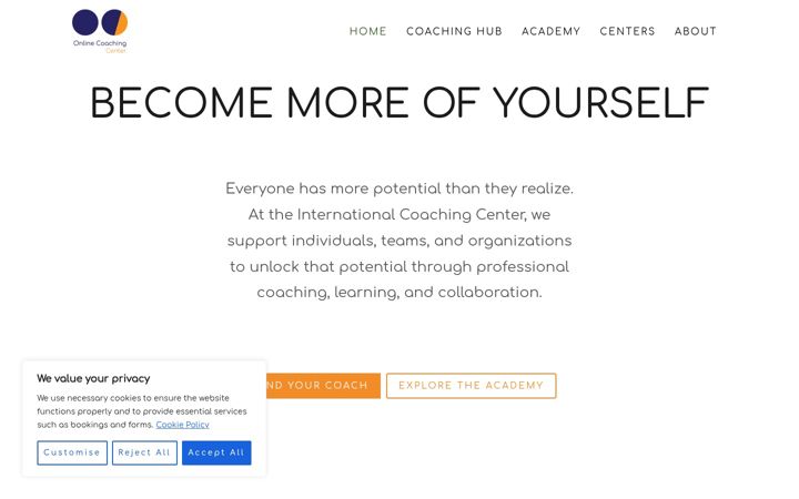 Screenshot of internationalcoachingcenter.com