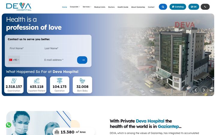 Screenshot of internationaldeva.com
