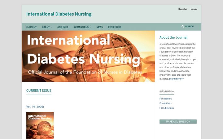 Screenshot of internationaldiabetesnursing.org