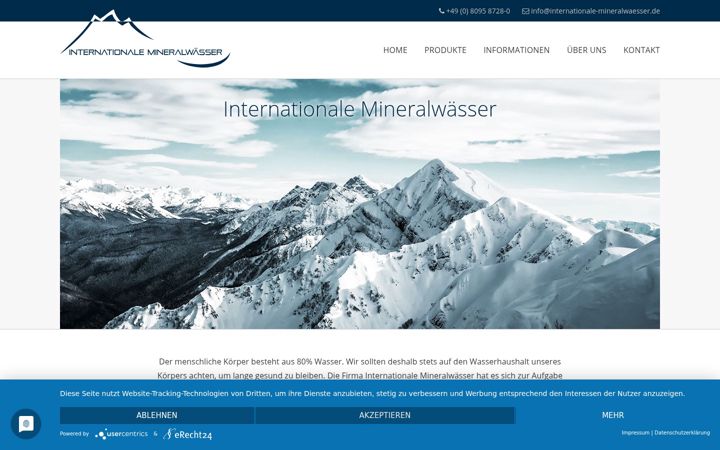 Screenshot of internationale-mineralwaesser.de
