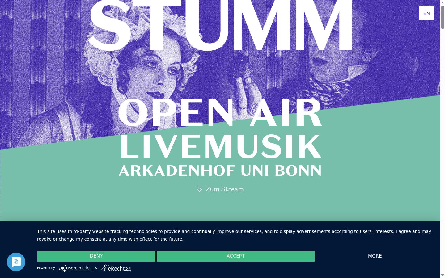 Kuvakaappaus suostumusbannerista, joka näytettiin ennen mitään vuorovaikutusta