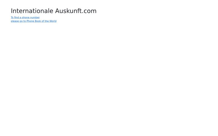 Screenshot of internationaleauskunft.com