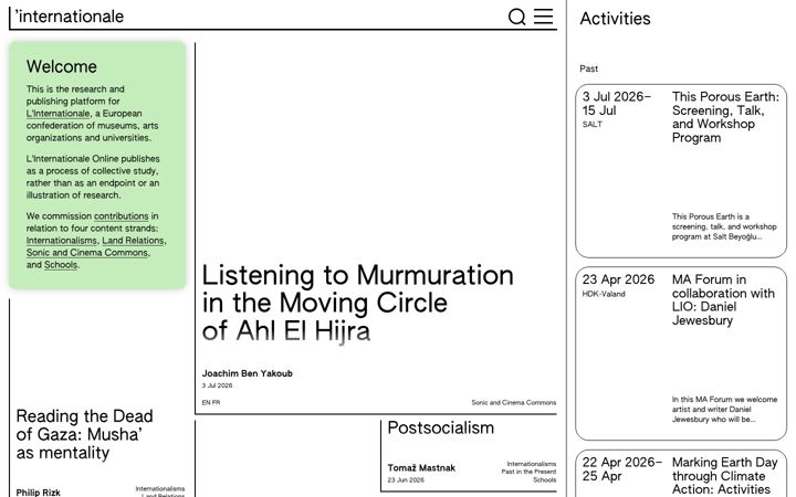 Screenshot of internationaleonline.org