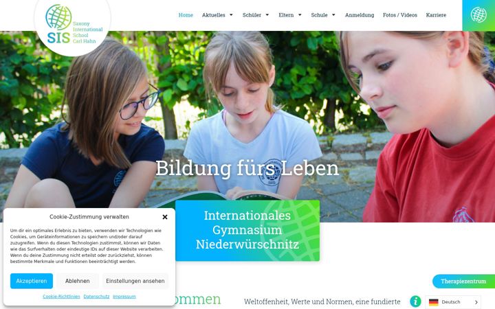 Screenshot of internationales-gymnasium-niederwuerschnitz.de