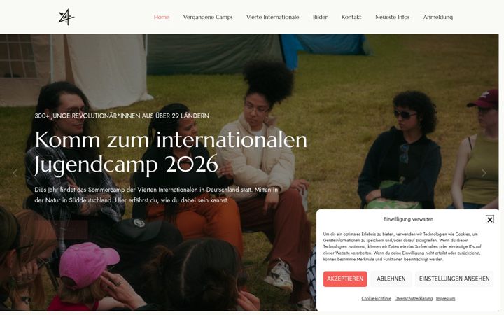 Screenshot of internationales-sommercamp.org