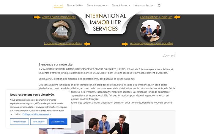 Screenshot of internationalimmobilierservices.com