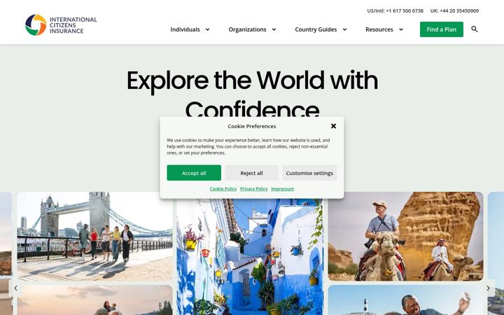 Screenshot of internationalinsurance.com