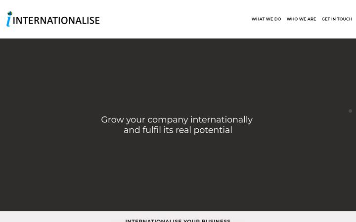Screenshot of internationalise.com.br