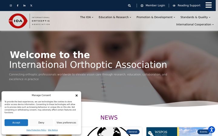 Screenshot of internationalorthoptics.org