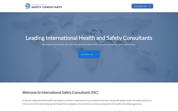 Screenshot of internationalsafetyconsultants.com